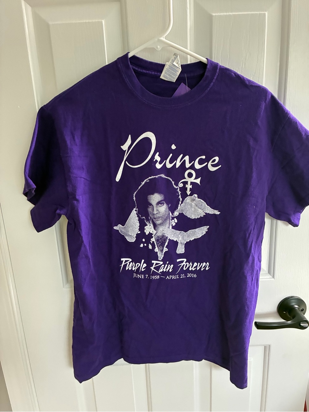 Prince Purple Graphic Tee - Purple Rain Tribute Medium